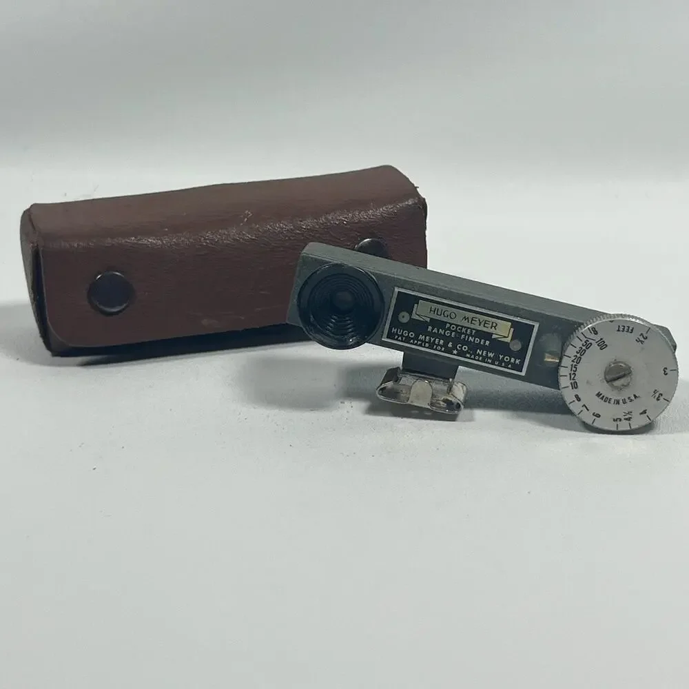 HUGO MEYER Pocket Range Finder Shoe Mount Leather Case USA